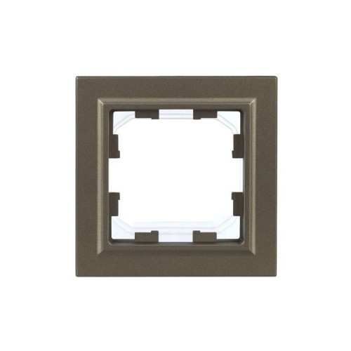 Рамка 1-м IP44 BRITE РУ-1-БрШ-44 шампань IEK BR-M12-44-K37