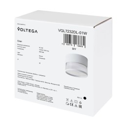 Спот 232 GX53х1 15Вт IP20 Voltega VGL7232DL-01W