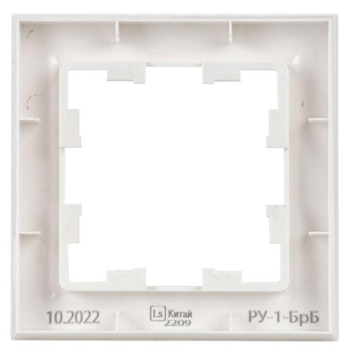 Рамка 1-м BRITE РУ-1-БрБ бел. IEK BR-M12-K01