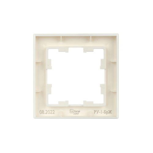 Рамка 1-м BRITE РУ-1-БрЖ жемчуж. IEK BR-M12-K36