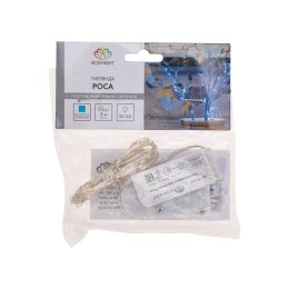 Гирлянда светодиодная "Роса" 2м 20LED голуб. 2Вт 4.5В IP20 провод прозр. элементы питания 2хCR2032 (