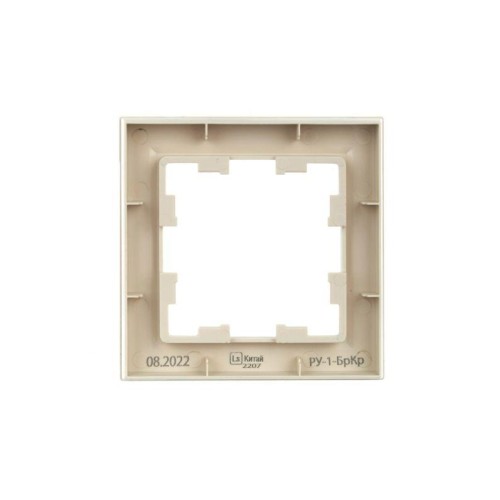 Рамка 1-м BRITE РУ-1-БрКр беж. IEK BR-M12-K10