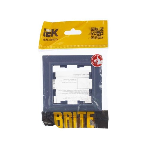 Рамка 1-м BRITE РУ-1-БрМ маренго IEK BR-M12-K35