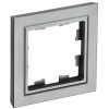 Рамка 1-м BRITE РУ-1-БрС сталь IEK BR-M12-K46
