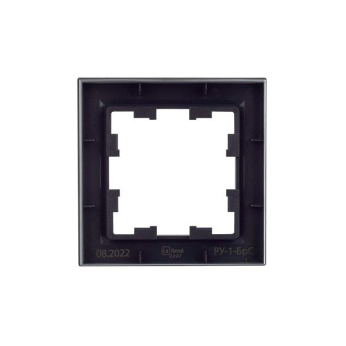 Рамка 1-м BRITE РУ-1-БрС сталь IEK BR-M12-K46