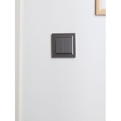 Рамка 1-м BRITE РУ-1-БрС сталь IEK BR-M12-K46