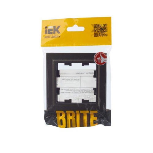 Рамка 1-м BRITE РУ-1-БрТБ бронза IEK BR-M12-K45