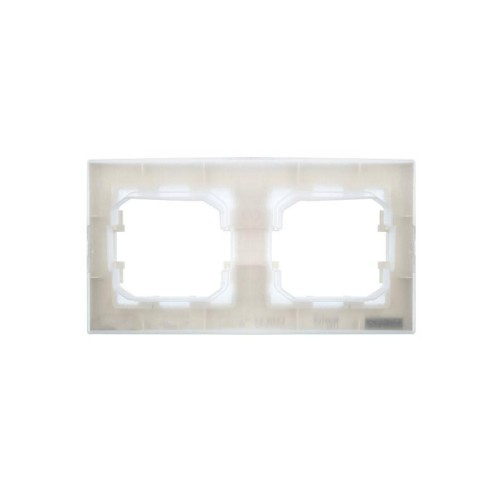 Рамка 2-м IP44 BRITE РУ-2-БрЖ-44 жемчуж. IEK BR-M22-44-K36