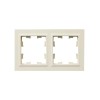 Рамка 2-м IP44 BRITE РУ-2-БрКр-44 беж. IEK BR-M22-44-K10