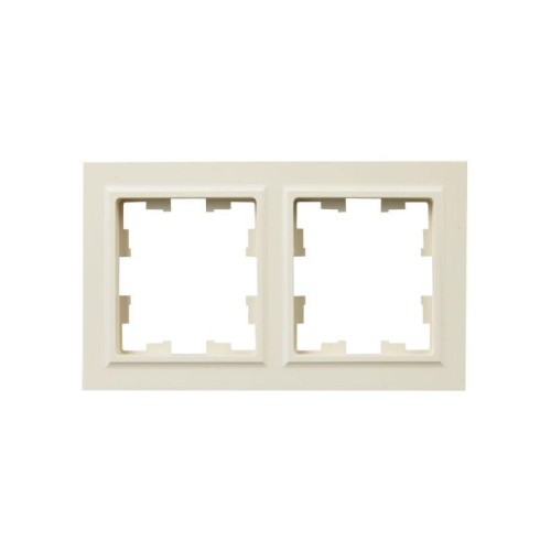 Рамка 2-м IP44 BRITE РУ-2-БрКр-44 беж. IEK BR-M22-44-K10