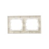 Рамка 2-м IP44 BRITE РУ-2-БрКр-44 беж. IEK BR-M22-44-K10