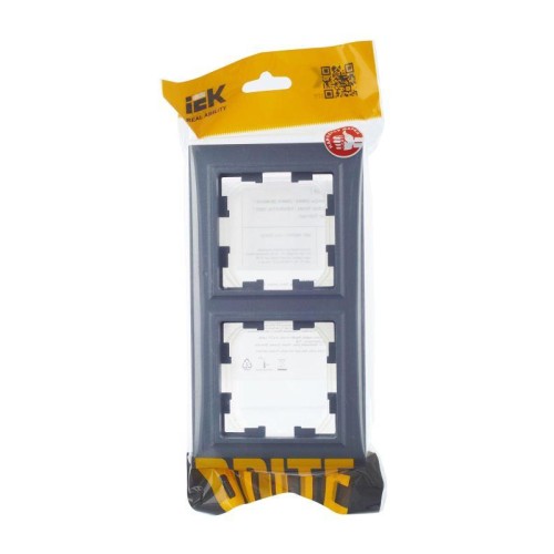 Рамка 2-м IP44 BRITE РУ-2-БрМ-44 маренго IEK BR-M22-44-K35