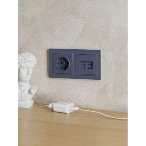 Рамка 2-м IP44 BRITE РУ-2-БрМ-44 маренго IEK BR-M22-44-K35