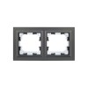 Рамка 2-м IP44 BRITE РУ-2-БрС-44 сталь IEK BR-M22-44-K46