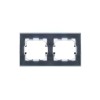 Рамка 2-м IP44 BRITE РУ-2-БрС-44 сталь IEK BR-M22-44-K46