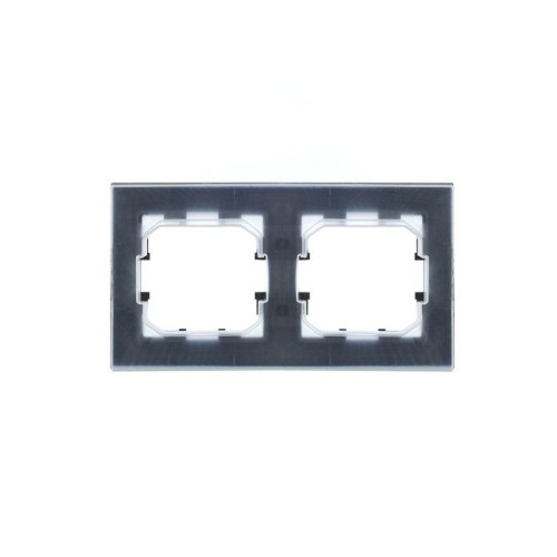 Рамка 2-м IP44 BRITE РУ-2-БрС-44 сталь IEK BR-M22-44-K46