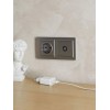 Рамка 2-м IP44 BRITE РУ-2-БрС-44 сталь IEK BR-M22-44-K46