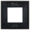 Рамка 1-м SKANDY SK-F21Bl стекло черн. IEK SK-M12-G-K02