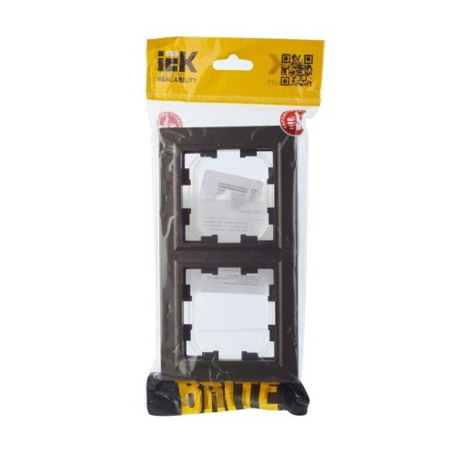 Рамка 2-м IP44 BRITE РУ-2-БрТБ-44 бронза IEK BR-M22-44-K45