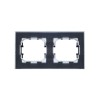 Рамка 2-м IP44 BRITE РУ-2-БрЧ-44 черн. IEK BR-M22-44-K02