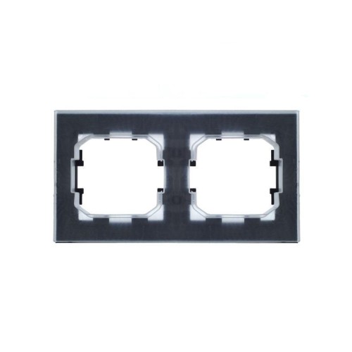 Рамка 2-м IP44 BRITE РУ-2-БрЧ-44 черн. IEK BR-M22-44-K02