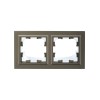 Рамка 2-м IP44 BRITE РУ-2-БрШ-44 шампань IEK BR-M22-44-K37