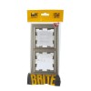 Рамка 2-м IP44 BRITE РУ-2-БрШ-44 шампань IEK BR-M22-44-K37
