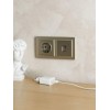 Рамка 2-м IP44 BRITE РУ-2-БрШ-44 шампань IEK BR-M22-44-K37