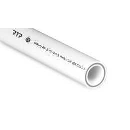 Труба PPR 140х23.3 PN25 стекловолокно бел. (дл.4м) RTP 15678