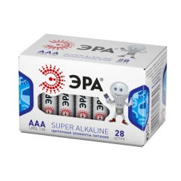 Элемент питания алкалиновый AAA/LR03 LR03-28 box (уп.28шт) Эра Б0002909