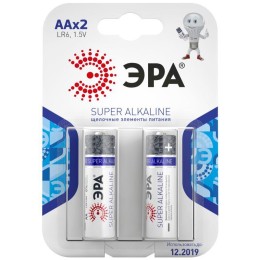 Элемент питания алкалиновый AA/LR6 LR6-2BL (блист.2шт) Эра C0038452