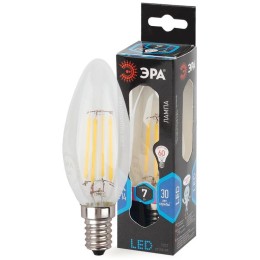 Лампа светодиодная филаментная F-LED B35-7w-840-E14 Эра Б0027943