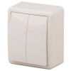 Выключатель 2-кл. ОП Эра Эксперт 10А IP20 11-1205-02 250В 10AX с подсветкой сл. кость Эра Б0020667