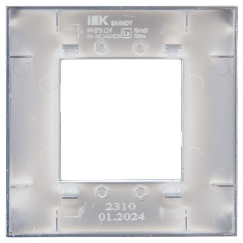 Рамка 1-м SKANDY SK-F31N металл никель IEK SK-M12-M-K50