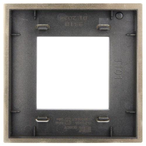 Рамка 1-м SKANDY SK-F31Sh металл шампань IEK SK-M12-M-K37