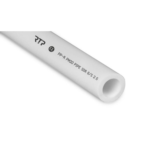 Труба PPR 110х18.3 PN20 бел. (дл.4м) RTP 15664