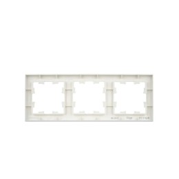 Рамка 3-м BRITE РУ-3-БрЖ жемчуж. IEK BR-M32-K36