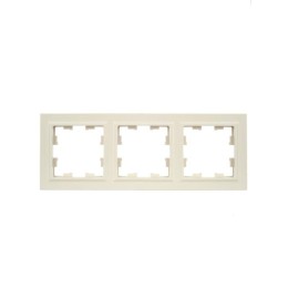 Рамка 3-м BRITE РУ-3-БрКр беж. IEK BR-M32-K10