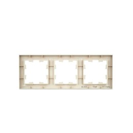 Рамка 3-м BRITE РУ-3-БрКр беж. IEK BR-M32-K10