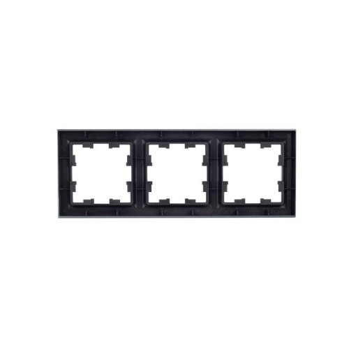 Рамка 3-м BRITE РУ-3-БрС сталь IEK BR-M32-K46