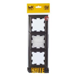 Рамка 3-м BRITE РУ-3-БрТБ бронза IEK BR-M32-K45