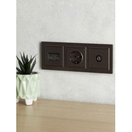 Рамка 3-м BRITE РУ-3-БрТБ бронза IEK BR-M32-K45