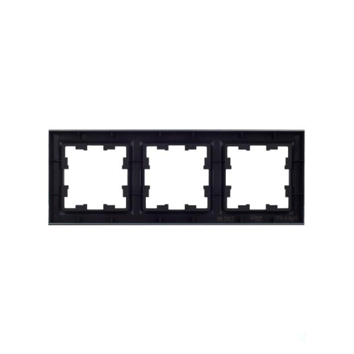 Рамка 3-м BRITE РУ-3-БрЧ черн. IEK BR-M32-K02