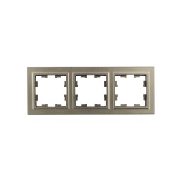 Рамка 3-м BRITE РУ-3-БрШ шампань IEK BR-M32-K37