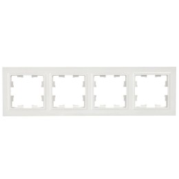 Рамка 4-м BRITE РУ-4-БрБ бел. IEK BR-M42-K01