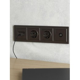 Рамка 4-м BRITE РУ-4-БрТБ бронза IEK BR-M42-K45