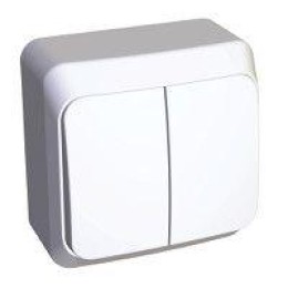 Выключатель кнопочный 1-кл. ОП Этюд 10А IP20 с подсветкой с самовозвратом бел. SchE KA10-002B