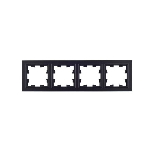 Рамка 4-м BRITE РУ-4-БрЧ черн. IEK BR-M42-K02