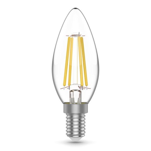 Лампа светодиодная филаментная Basic Filament 5Вт Свеча 4000К E14 600лм GAUSS 50312252