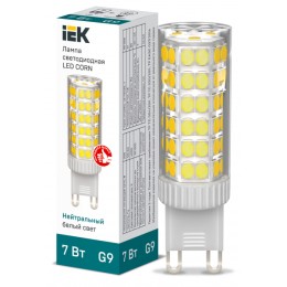 IEK Лампа LED CORN капсула 7Вт 230В 4000К керамика G9
